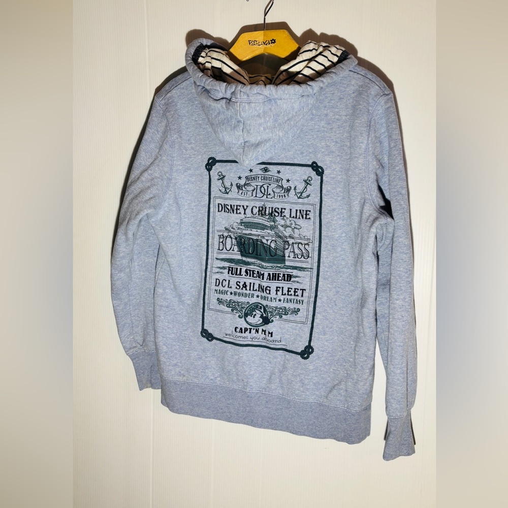 Disney Women’s zip up Gray Hoodie Sweater 1998 size L